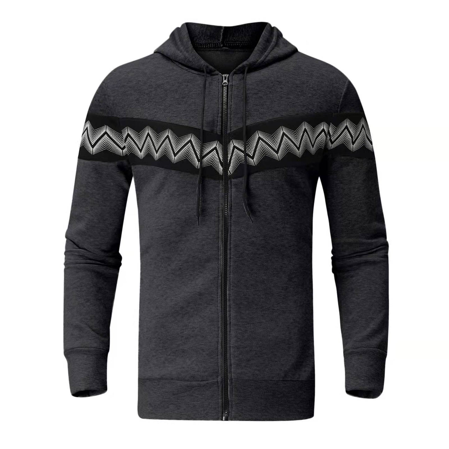 Men’s New Hooded Cardigan Sweater – Casual Sportswear Suit