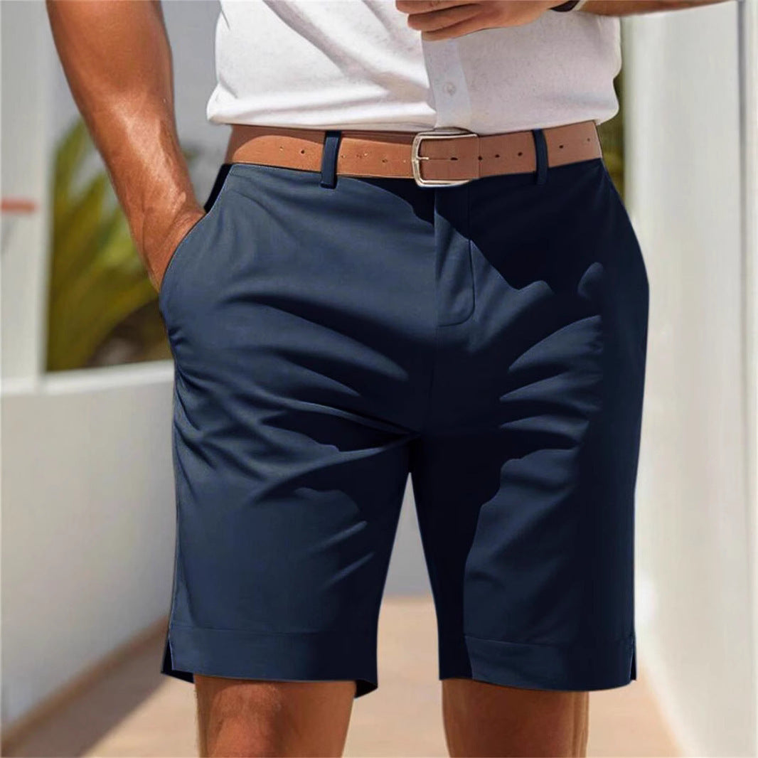 Men’s Business Casual Suit Shorts – Summer Lightweight Formal & Casual Wear