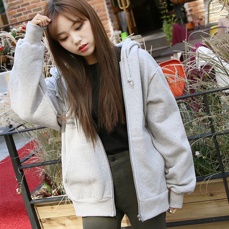 Women’s Padded Winter Hoodie – Long Sleeve Hooded Sweater Jacket for Cold Weather