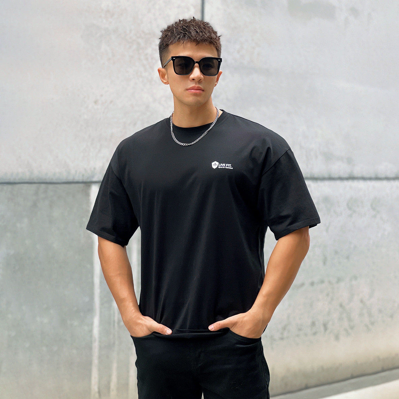 Men’s Short Sleeve Quick-Dry Printed Sports T-Shirt – Breathable Fashion Brand Activewear