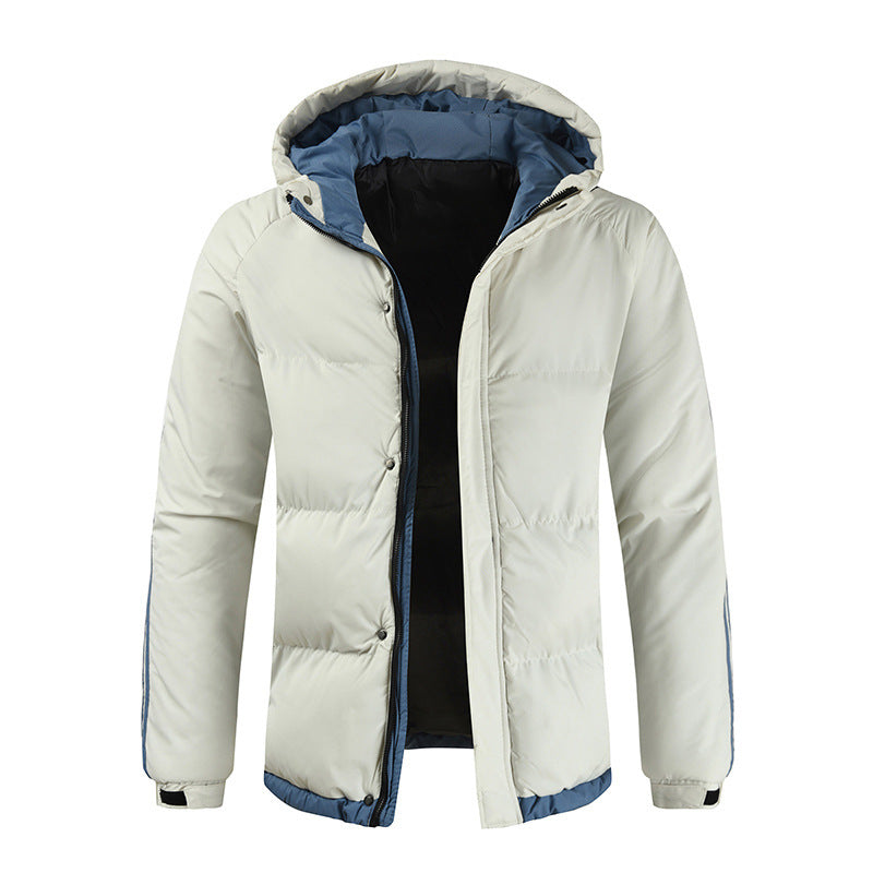 Men’s Korean Style Winter Down Jacket – Thickened Cotton Puffer Coat for Cold Weather