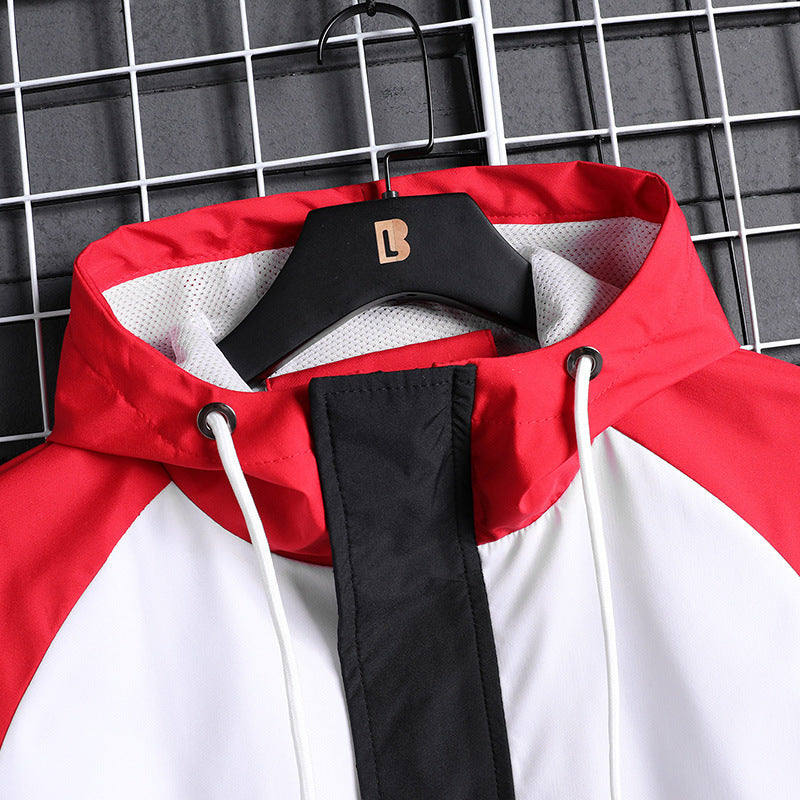 Men’s Windproof Sportswear Set – Training & Leisure Athletic Outfit for All-Weather Comfort