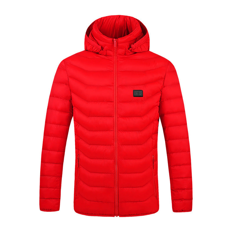 Plus Size Heated Jacket for Men – Electric Thermal Winter Coat with Battery Power