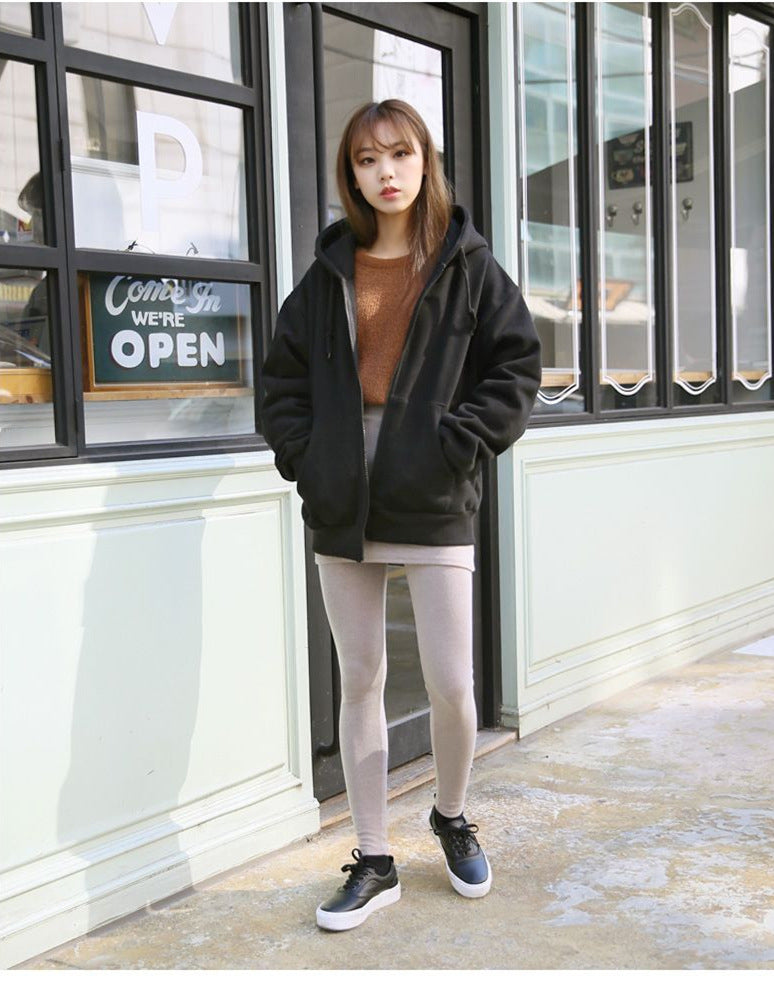 Women’s Padded Winter Hoodie – Long Sleeve Hooded Sweater Jacket for Cold Weather