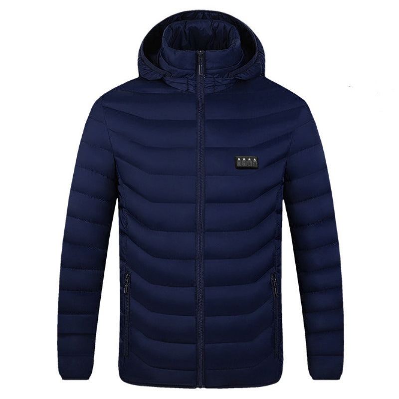 Plus Size Heated Jacket for Men – Electric Thermal Winter Coat with Battery Power