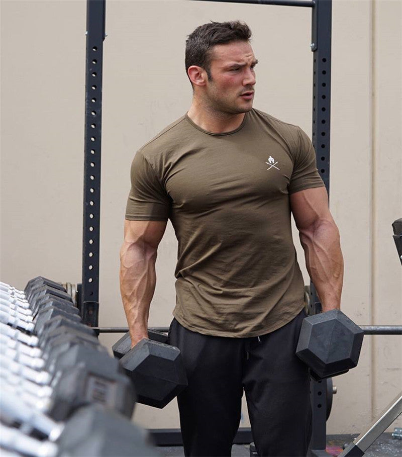 Men’s Round Neck Short Sleeve Tights – Training & Workout Activewear