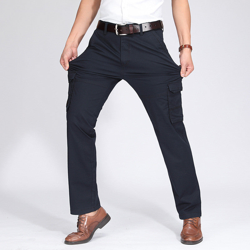 Men’s Fleece-Lined Cargo Pants – Warm Multi-Pocket Tactical Trousers for Winter