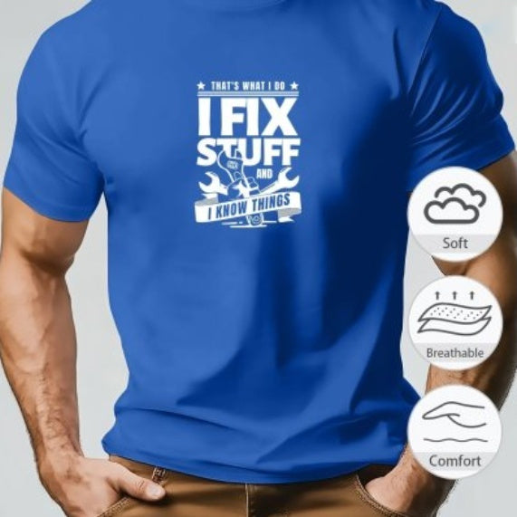 Men’s 3D Print Short Sleeve T-Shirt – Casual Graphic Summer Top
