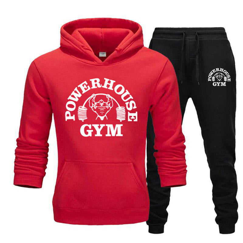 Men’s Casual 2-Piece Sportswear Set – Sweater & Sport Pants Outfit