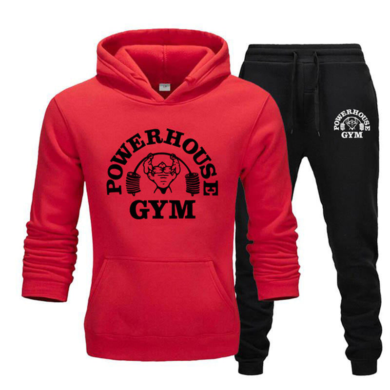 Men’s Casual 2-Piece Sportswear Set – Sweater & Sport Pants Outfit