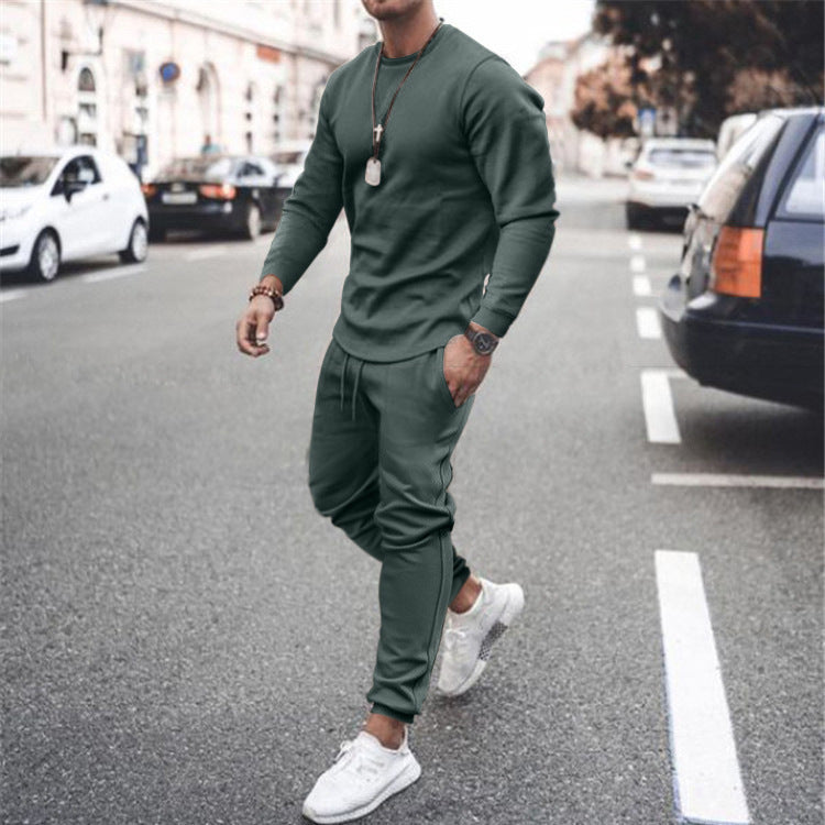 Youth Trendy Round Neck Long Sleeve Casual Sportswear Top
