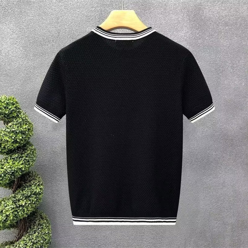 Men’s Slim Fit Crew Neck T-Shirt – Stretch Cotton Casual Tee for Everyday Wear