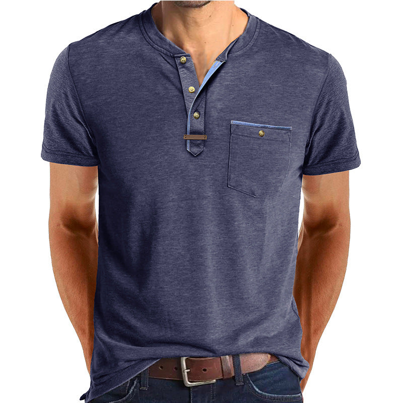 Men’s Casual Short-Sleeve T-Shirt – Classic Crew Neck Cotton Tee