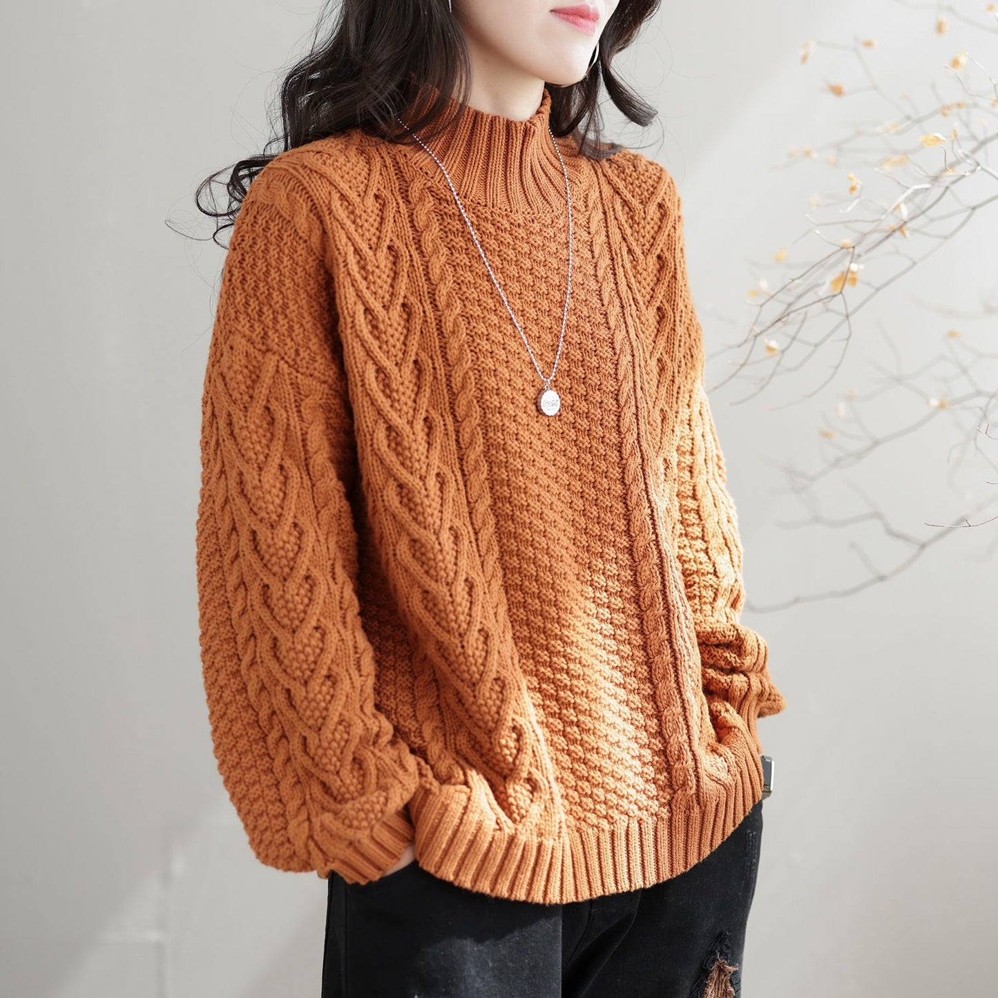 Women’s Fashion Sweater – Trendy Knit Pullover for Fall & Winter Outfits
