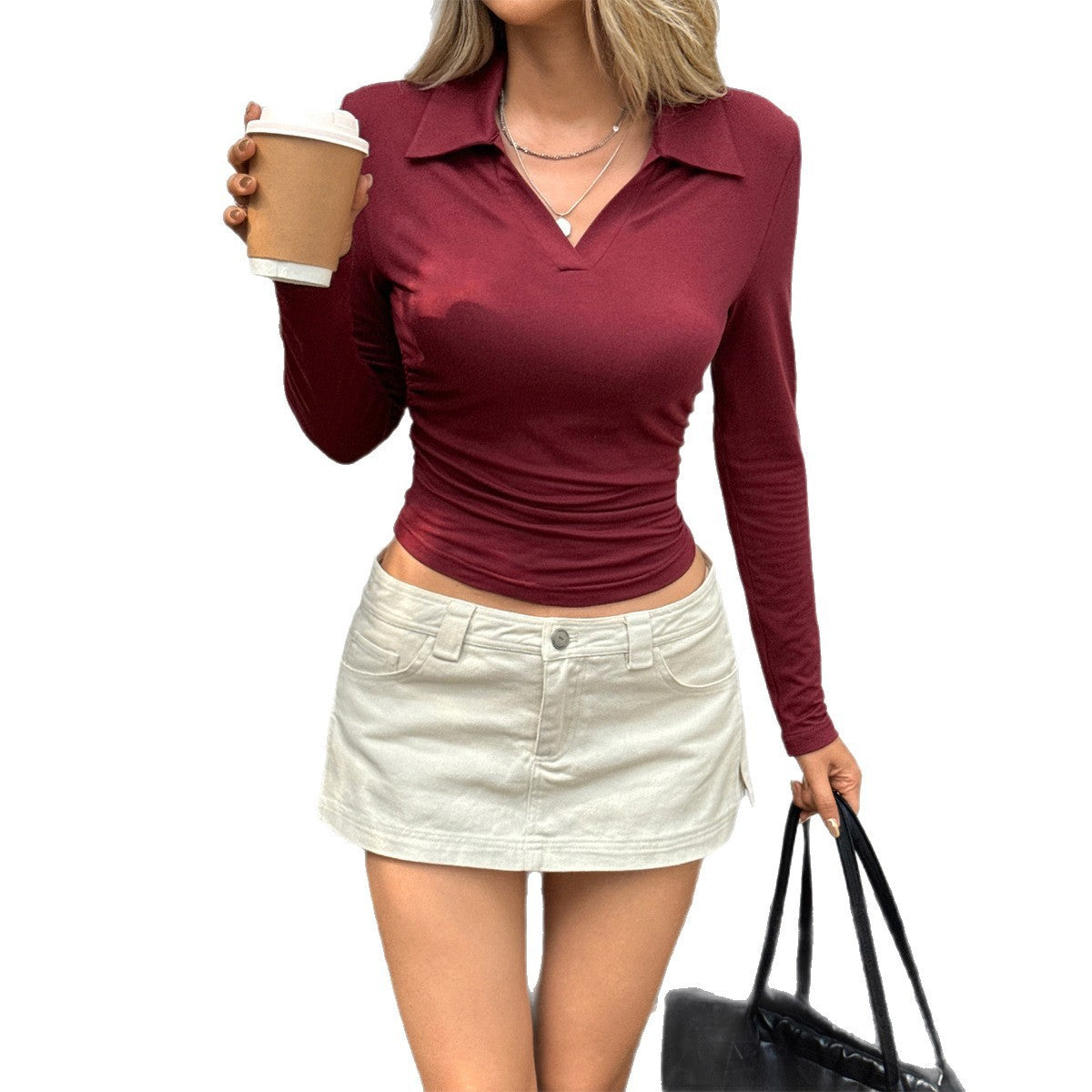 Women’s Elegant Style Long Sleeve Shirt – Classic Formal Blouse