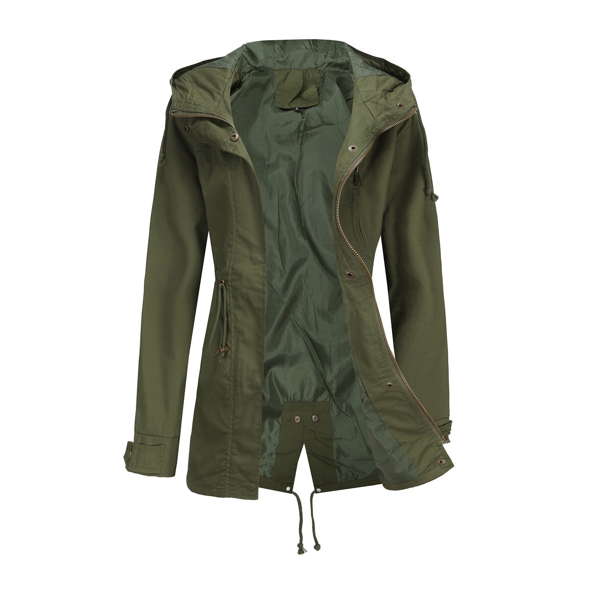 Women’s Oversized Cotton Anorak Coat – Loose Casual Jacket, Lightweight Spring/Fall Outerwear