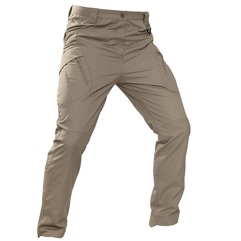 Men’s Loose Multi-Pocket Cargo Pants – Outdoor Military-Style Tactical Overalls