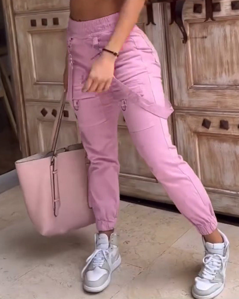 Women’s Slim-Fit Casual Lightweight Overalls – Thin Summer Jumpsuit