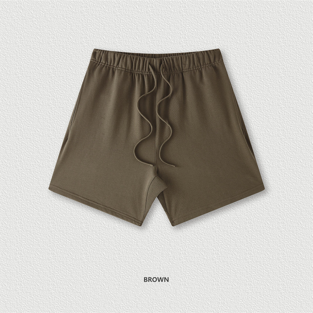 Men’s Loose Fit Solid Color Shorts – Casual Summer Beachwear