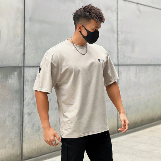 Men’s Short Sleeve Quick-Dry Printed Sports T-Shirt – Breathable Fashion Brand Activewear