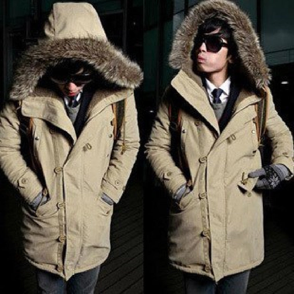 Men’s Winter Cotton Parka – Warm Casual Overcoat for Everyday Comfort & Style 2025
