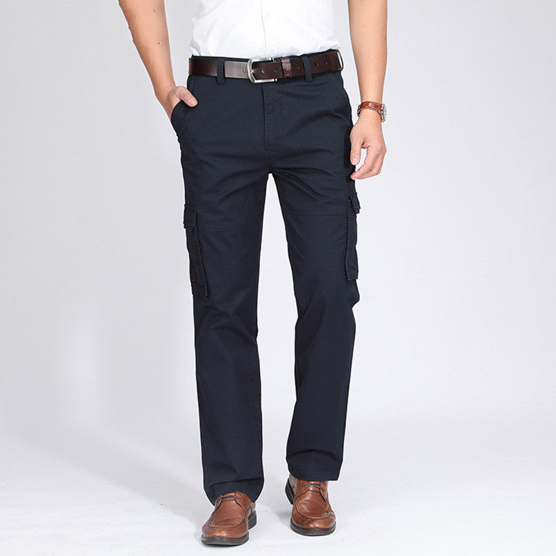 Men’s Fleece-Lined Cargo Pants – Warm Multi-Pocket Tactical Trousers for Winter
