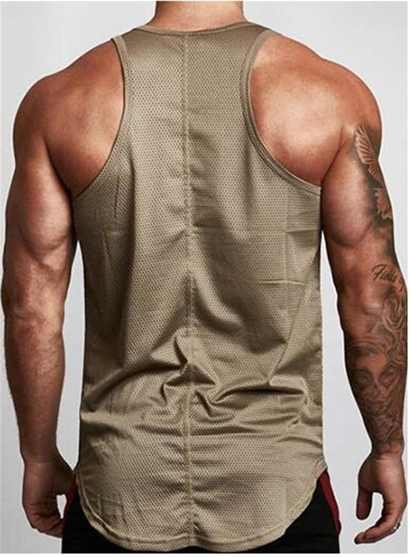 Men's Gym Wear-Breathable Sportswear Vest for Workout & Training