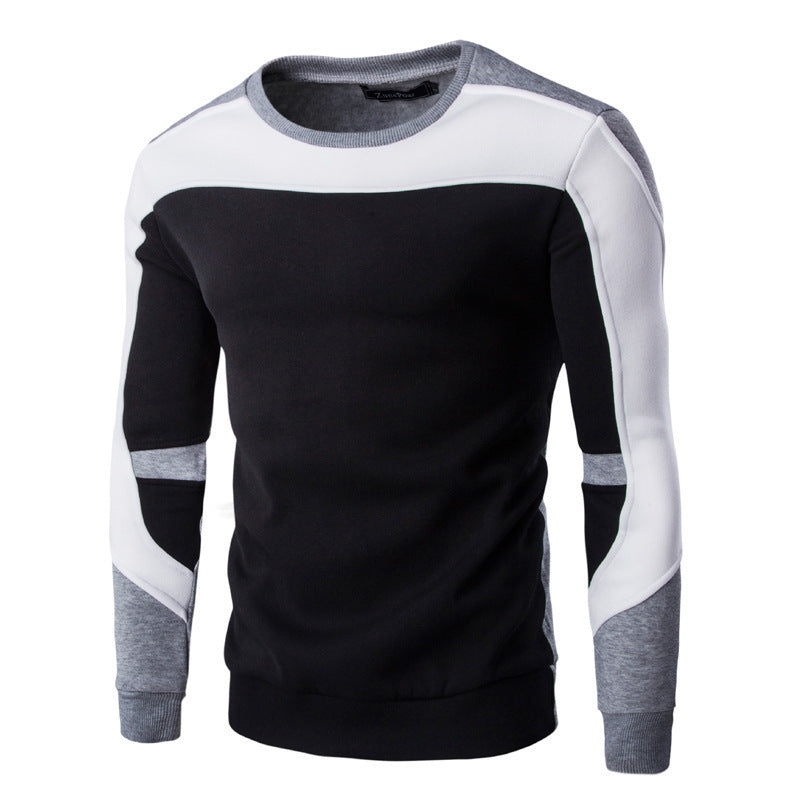 Men’s Casual Plush Baseball Sweater – Cozy Sportswear Jacket