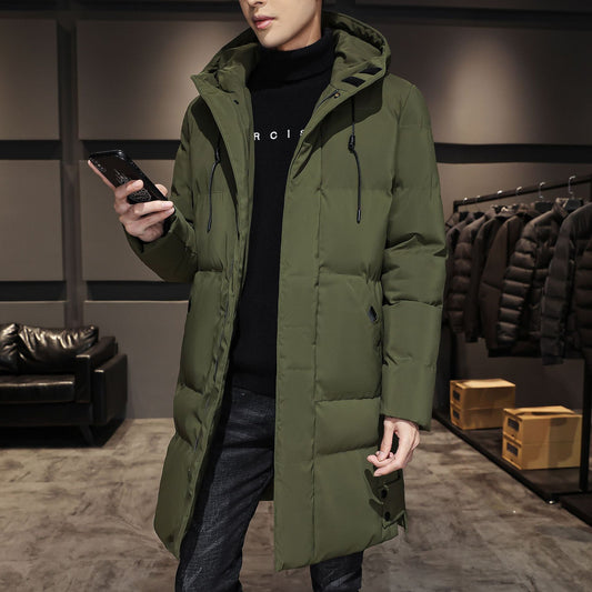 Men’s Thickened Cotton Winter Work Jacket – Warm Down-Style Coat for Cold Weather