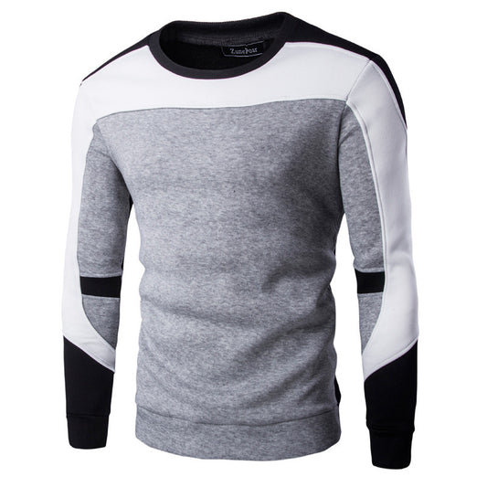 Men’s Casual Plush Baseball Sweater – Cozy Sportswear Jacket