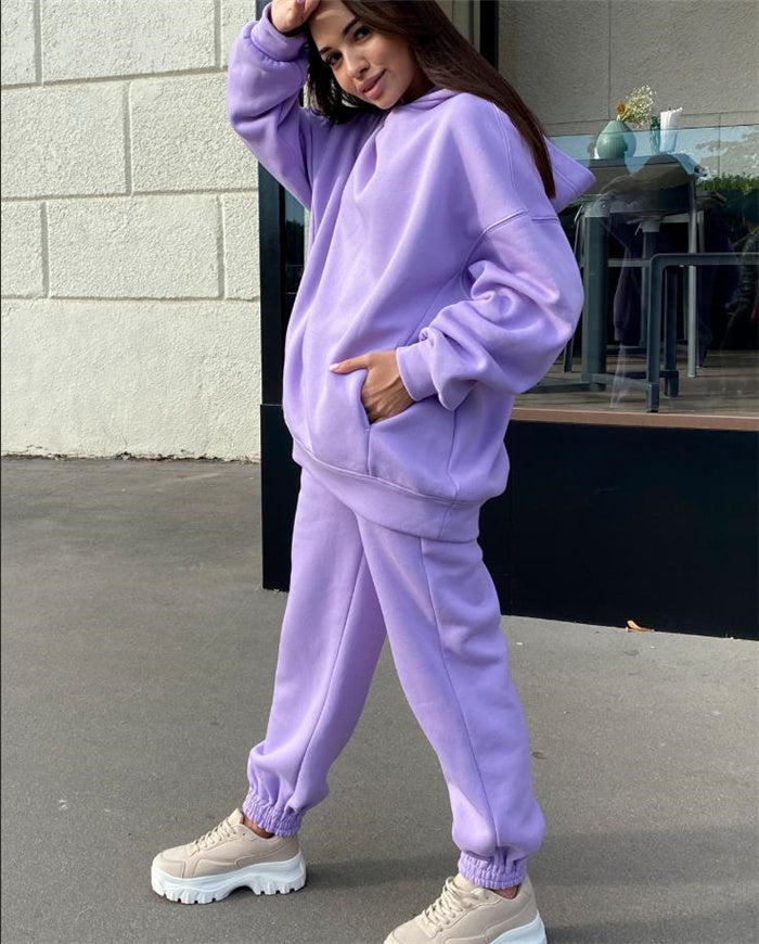 Women’s 2-Piece Sportswear Set – Workout Tracksuit with Jacket and Leggings for Gym or Casual Wear