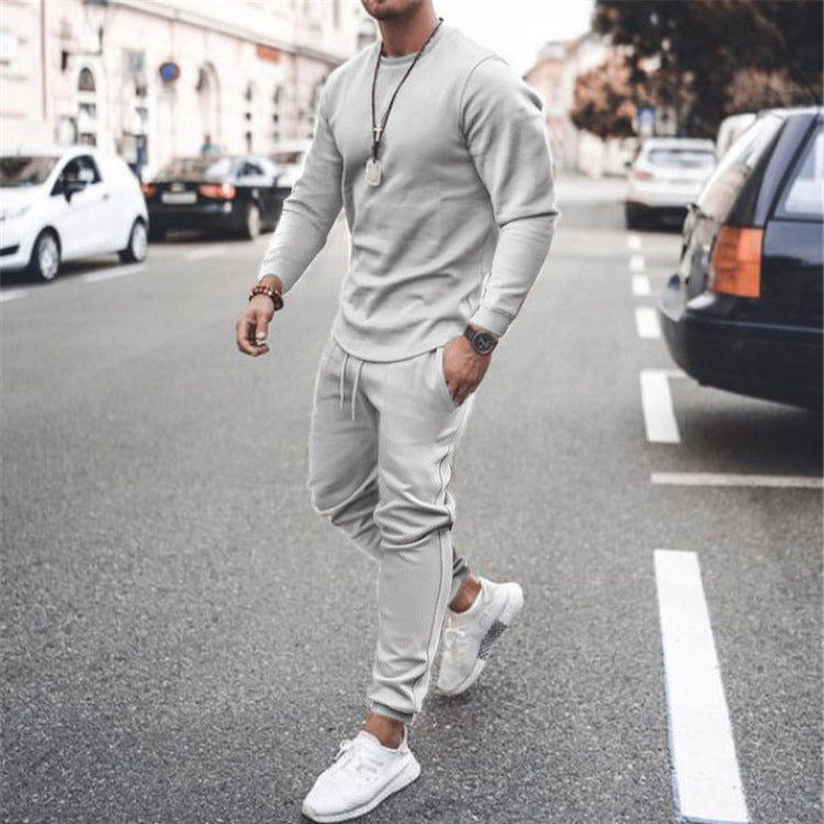 Youth Trendy Round Neck Long Sleeve Casual Sportswear Top