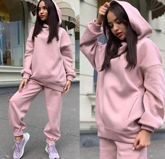 Women’s 2-Piece Sportswear Set – Workout Tracksuit with Jacket and Leggings for Gym or Casual Wear