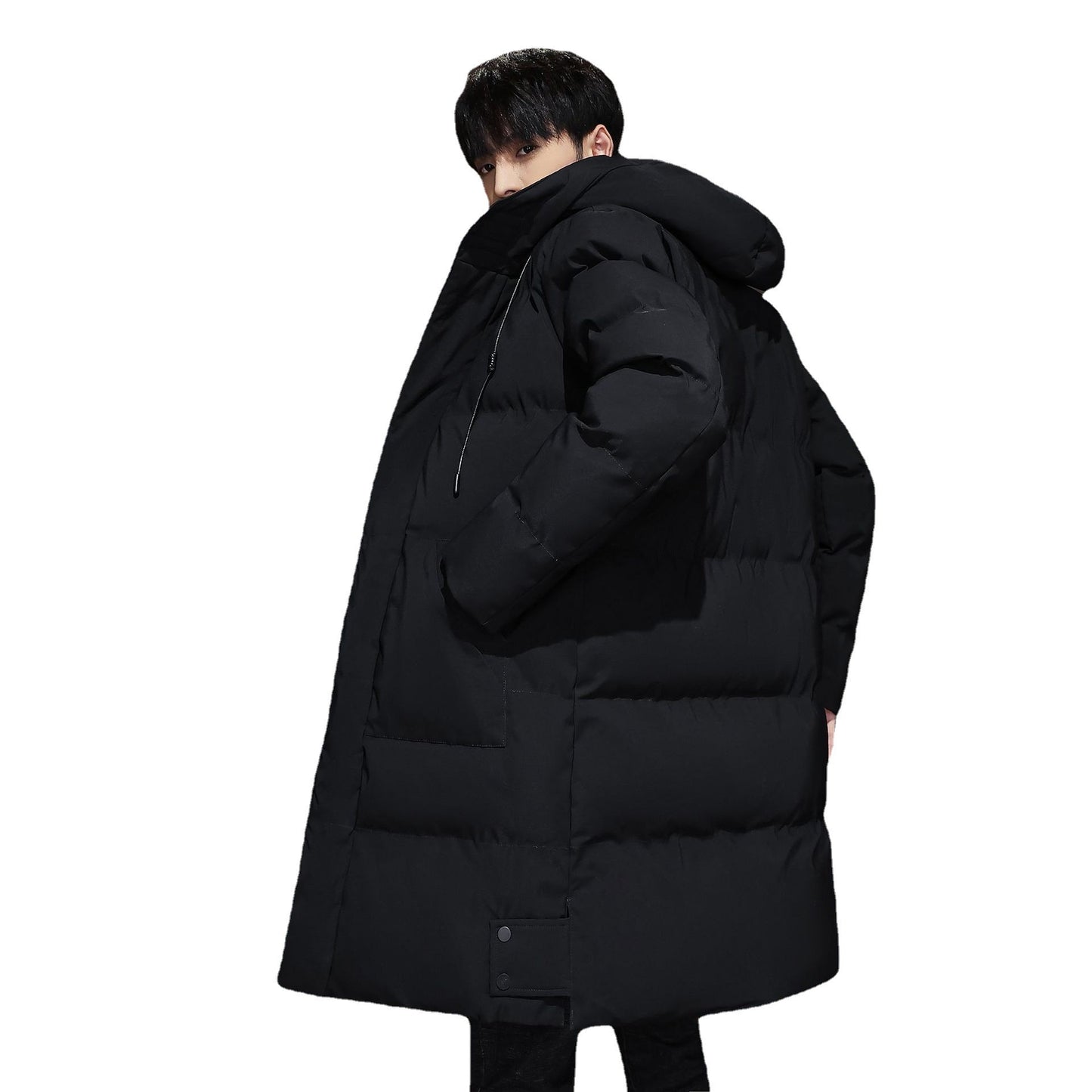 Men’s Thickened Cotton Winter Work Jacket – Warm Down-Style Coat for Cold Weather