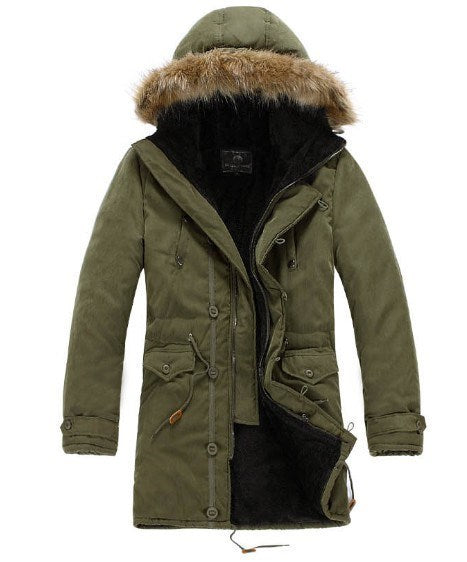 Men’s Winter Cotton Parka – Warm Casual Overcoat for Everyday Comfort & Style 2025