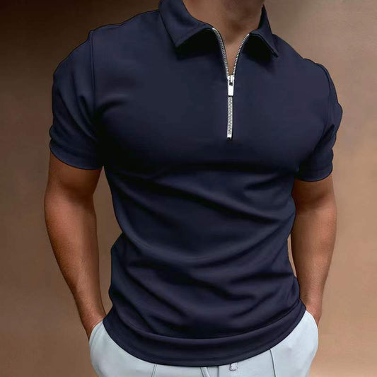 Men’s Casual Polo Shirt – Short Sleeve Digital Print Classic Summer Top