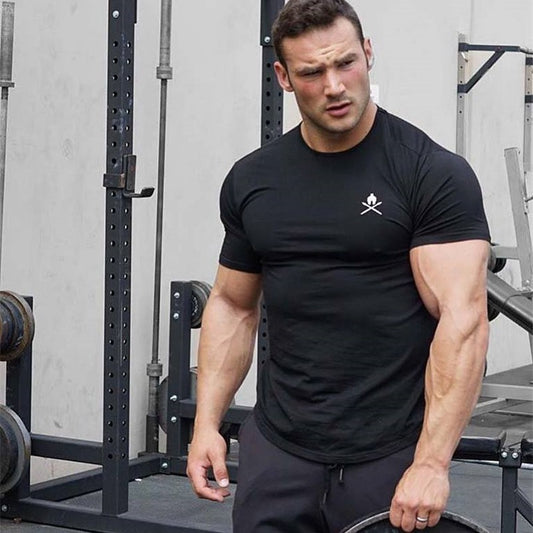 Men’s Round Neck Short Sleeve Tights – Training & Workout Activewear