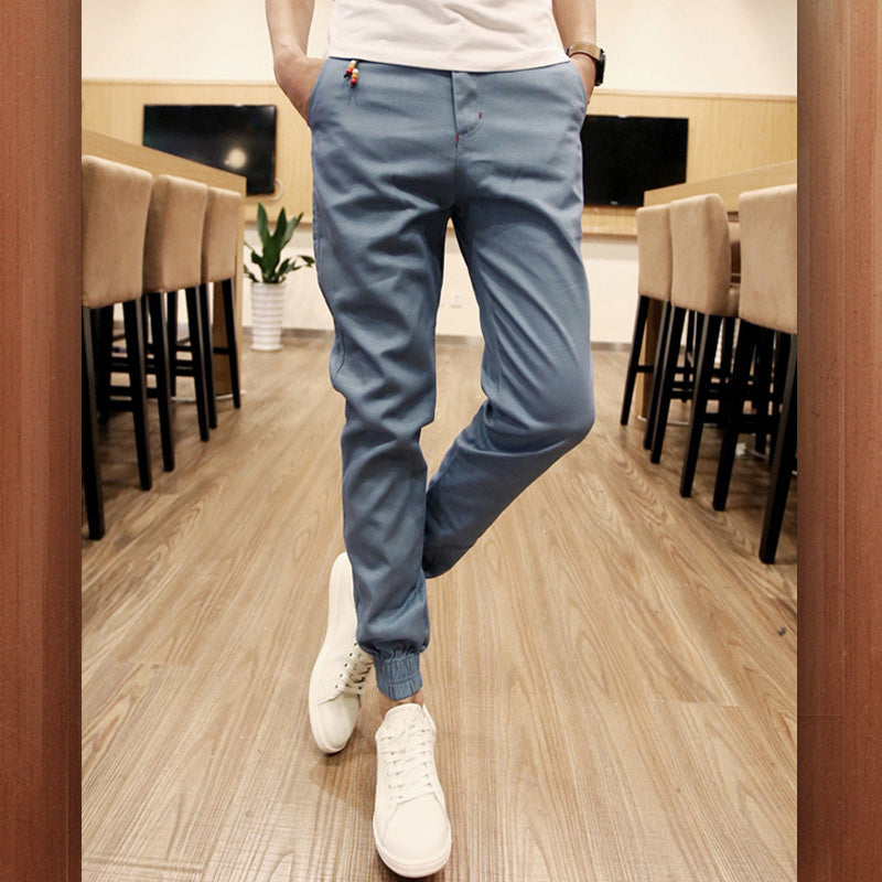 Men’s Cotton Straight-Leg Pants – Lightweight Summer Trousers for Men & Boys