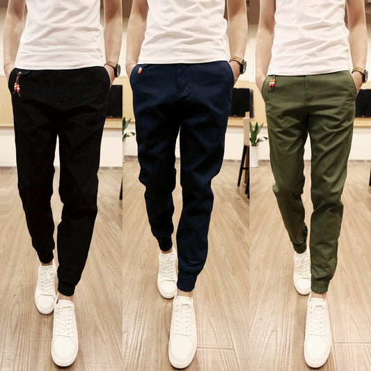 Men’s Cotton Straight-Leg Pants – Lightweight Summer Trousers for Men & Boys