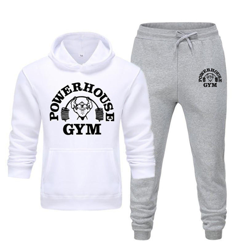 Men’s Casual 2-Piece Sportswear Set – Sweater & Sport Pants Outfit
