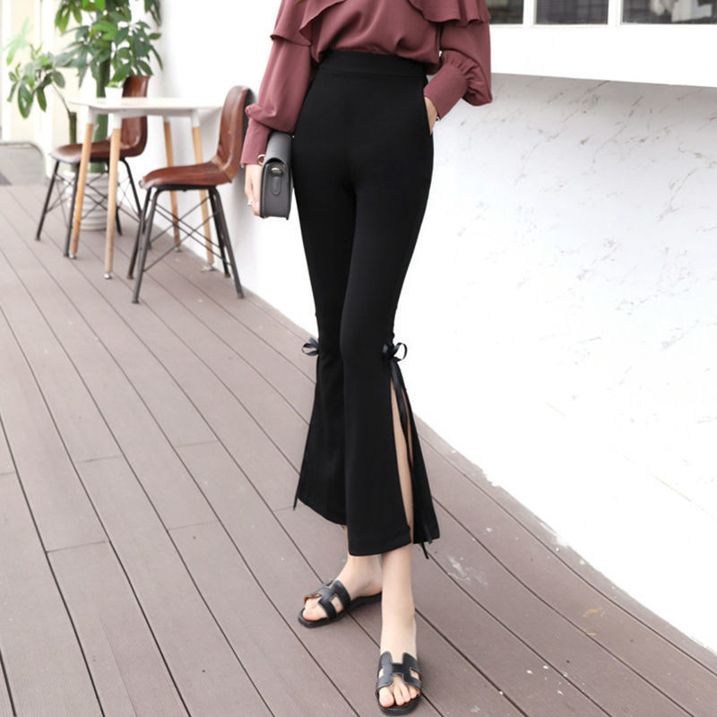 Women’s High Waist Flared Pants – Fashion Casual Wide-Leg Trousers, Comfortable Everyday Wear