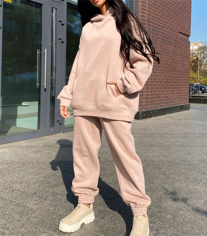 Women’s 2-Piece Sportswear Set – Workout Tracksuit with Jacket and Leggings for Gym or Casual Wear